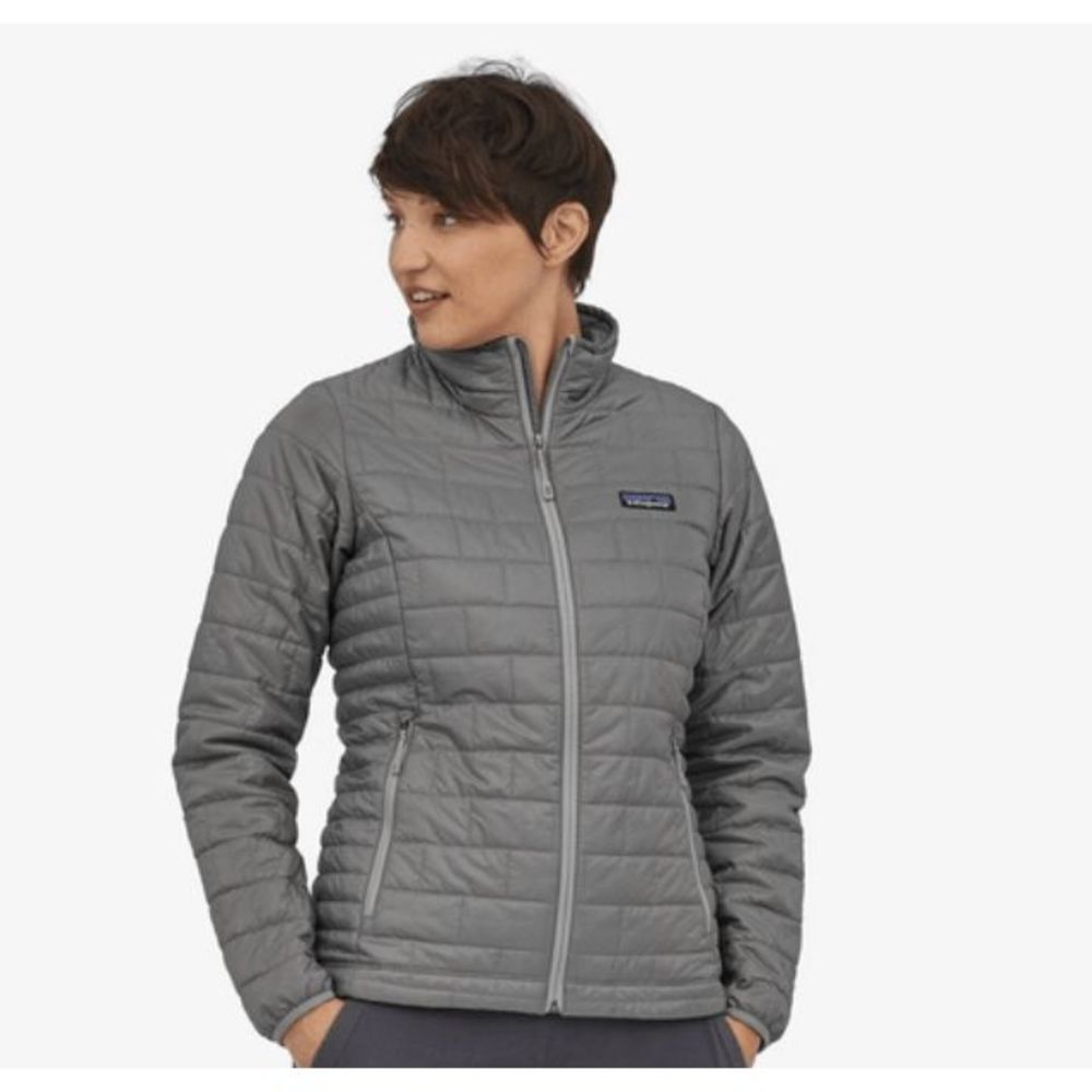Patagonia Women's Feather Grey Nano Puff Jacket Size Large, MSRP $229
